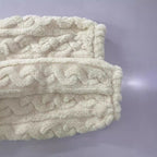 Plush Crew Neck Casual Long Sleeve Two-piece Pants