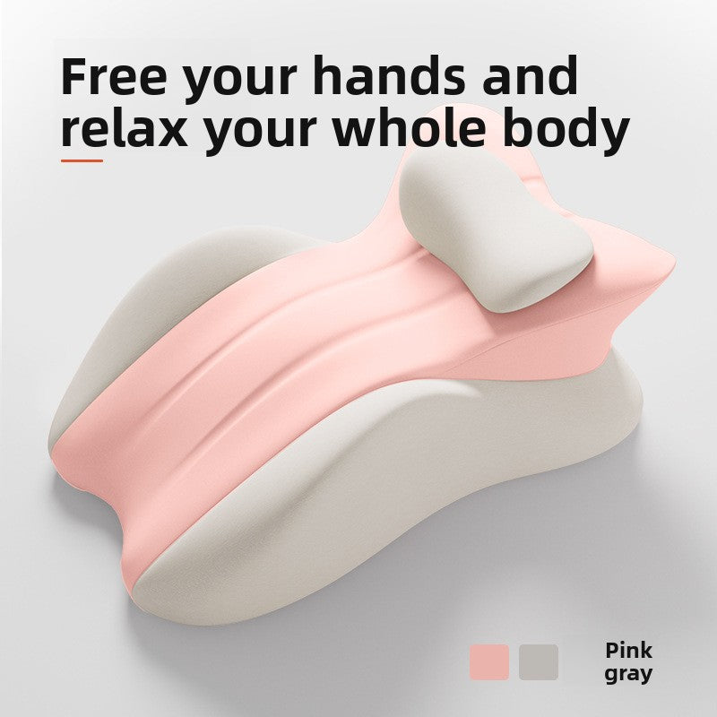 Ergonomic pillow for sleeping face down