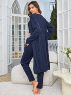 Women's Fuzzy 3 Piece Sweatsuit Set