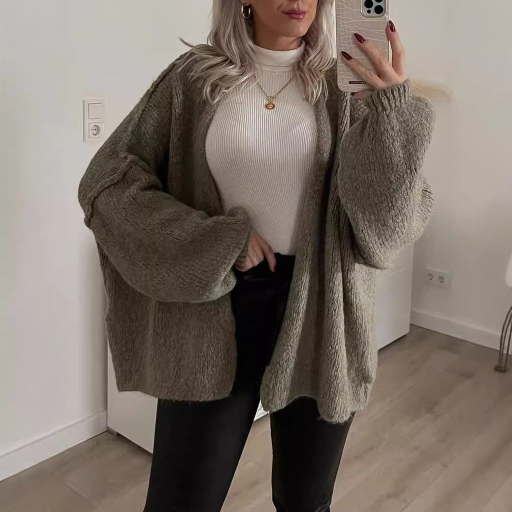Oversized Knit Casual Women's Sweater