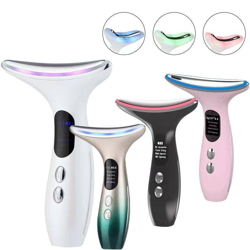 Massage Neck Beauty Instrument Color Light Lifting And Tightening