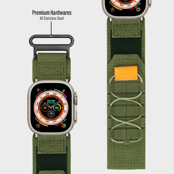 Nylon Canvas Loop Velcro-reim til Apple Watch