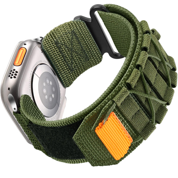 Nylon Canvas Loop Velcro-reim til Apple Watch