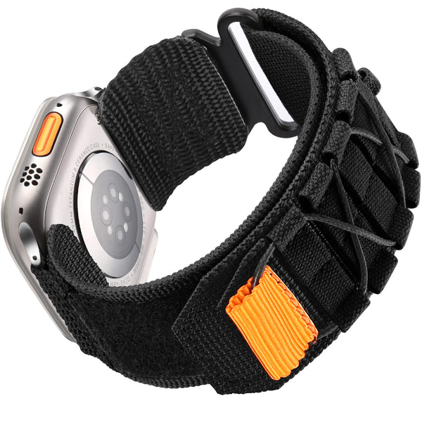 Nylon Canvas Loop Velcro-reim til Apple Watch