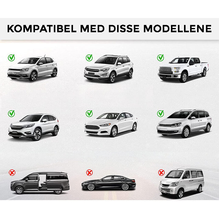 Solskjerm for bil - 99% UV-beskyttelse